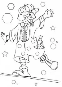 Clovn de colorat p22