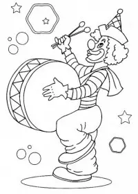 Clovn de colorat p26