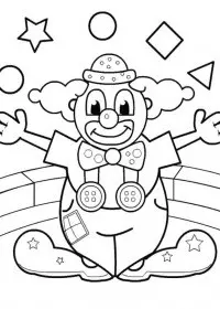 Clovn de colorat p18
