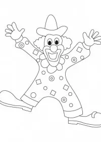 Clovn de colorat p14