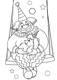 Clovn de colorat p21