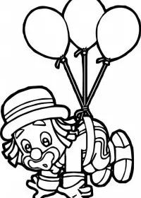 Clovn de colorat p11