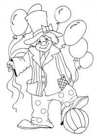 Clovn de colorat p25