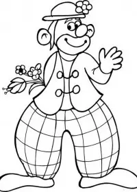 Clovn de colorat p4