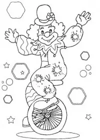 Clovn de colorat p15