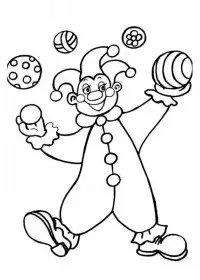 Clovn de colorat p6