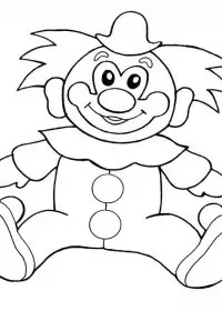 Clovn de colorat p1