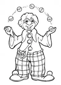 Clovn de colorat p10