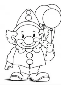Clovn de colorat p17