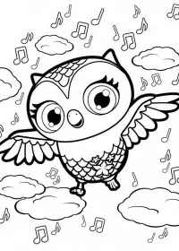 Bufnita de colorat p24