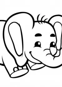 Elefant de colorat p17