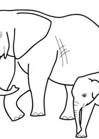 Elefant de colorat p49