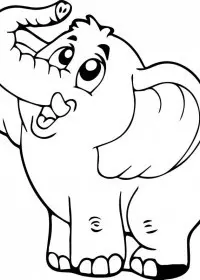 Elefant de colorat p3