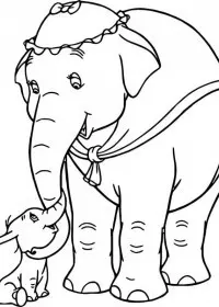 Elefant de colorat p30