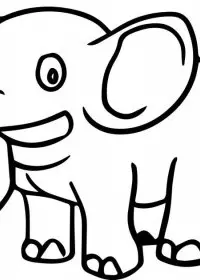 Elefant de colorat p32