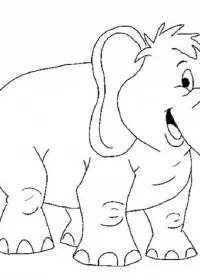 Elefant de colorat p36