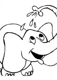 Elefant de colorat p37