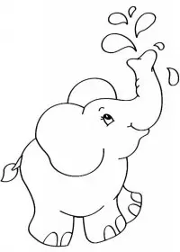 Elefant de colorat p14