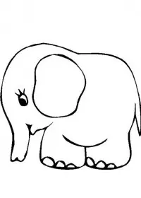 Elefant de colorat p43