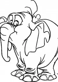 Elefant de colorat p51