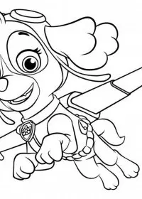 Patrula Catelusi de colorat p7