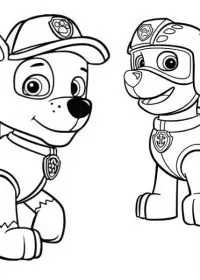 Patrula Catelusi de colorat p17