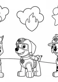 Patrula Catelusi de colorat p5