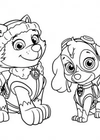 Patrula Catelusi de colorat p37
