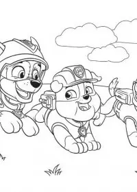 Patrula Catelusi de colorat p49