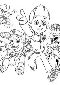 Patrula Catelusi de colorat p19