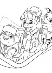 Patrula Catelusi de colorat p4