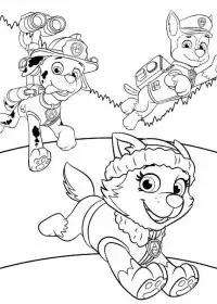 Patrula Catelusi de colorat p54