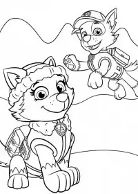 Patrula Catelusi de colorat p45