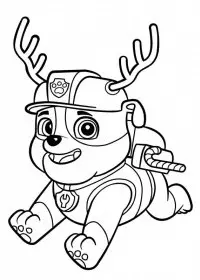 Patrula Catelusi de colorat p43