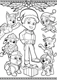 Patrula Catelusi de colorat p41