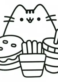 Pusheen de colorat p7