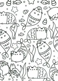 Pusheen de colorat p20