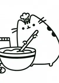 Pusheen de colorat p27