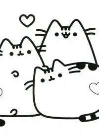 Pusheen de colorat p8