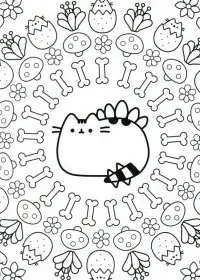 Pusheen de colorat p29