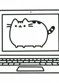 Pusheen de colorat p10