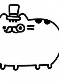 Pusheen de colorat p4