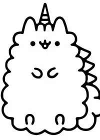 Pusheen de colorat p14