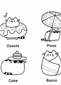 Pusheen de colorat p28