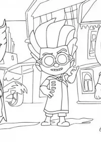 Eroi in pijama de colorat p19