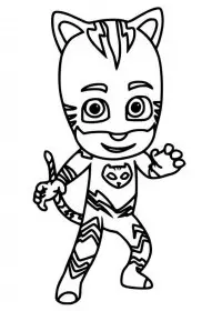 Eroi in pijama de colorat p3