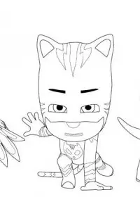 Eroi in pijama de colorat p14