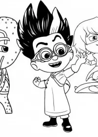Eroi in pijama de colorat p35