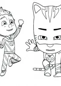 Eroi in pijama de colorat p36