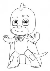 Eroi in pijama de colorat p5